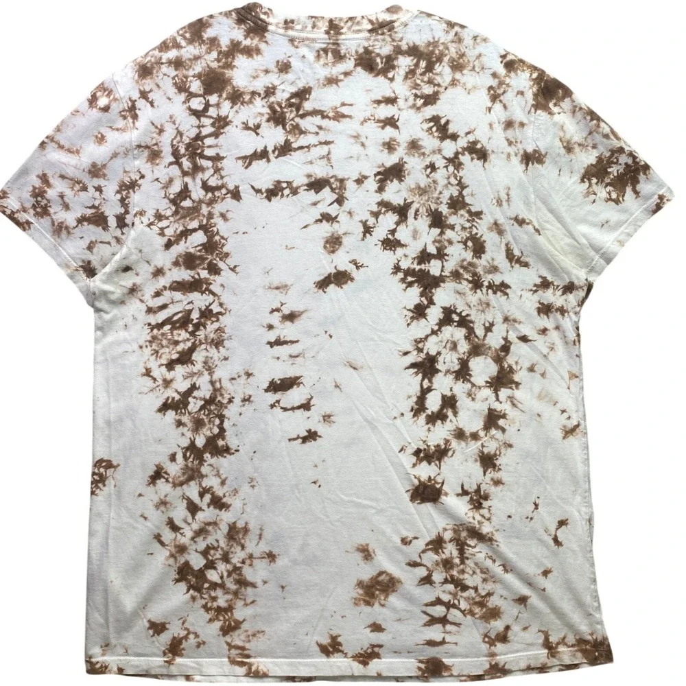 Guess Shirt Mens Large Tie-Dye Preppy Academia Streetwear Everyday AOP Spell Out - Picture 3 of 8